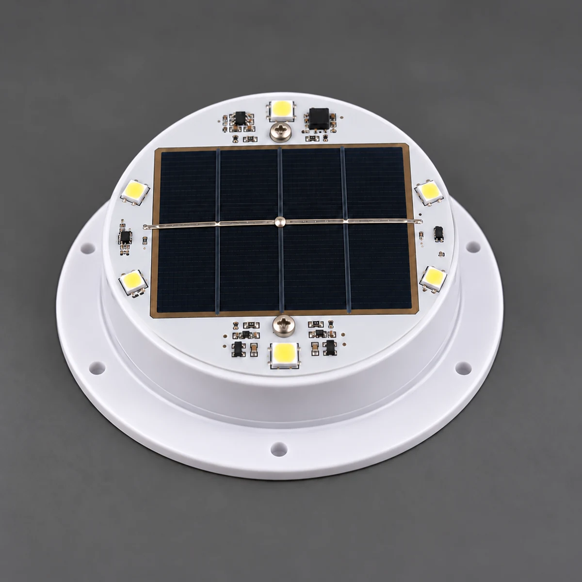 VC-LS120-01 solar LED module, edited cover-removed view
