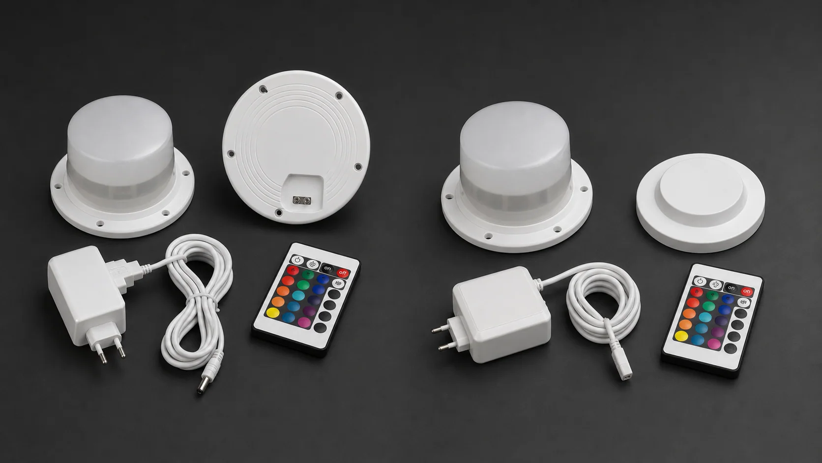 Direct-charge and induction-charge LED module systems compared